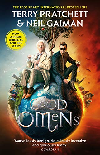 Neil Gaiman, Pratchett, Terry: Good Omens (British English language, 1990, Victor Gollancz Ltd, Workman Publishing Company)
