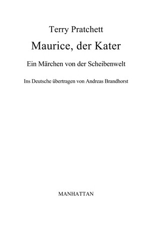 Pratchett, Terry: Maurice, der Kater (German language, 2005, Goldmann)